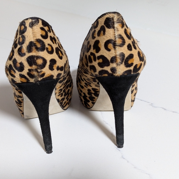 ALDO Leopard Print Leather & Cowhide Heels (size 6), EXCELLENT condition - Picture 2 of 7